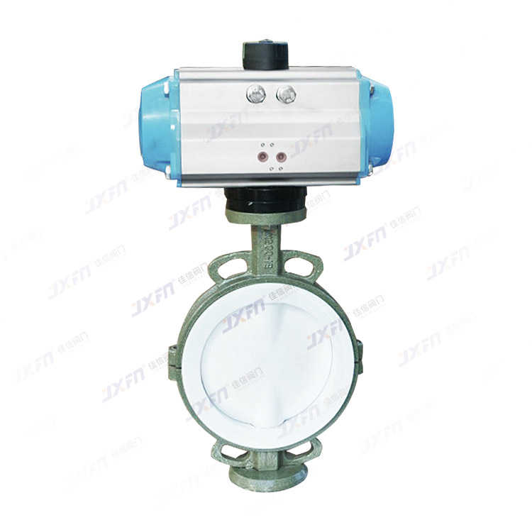 D671F46-16C 气动衬氟对夹蝶阀