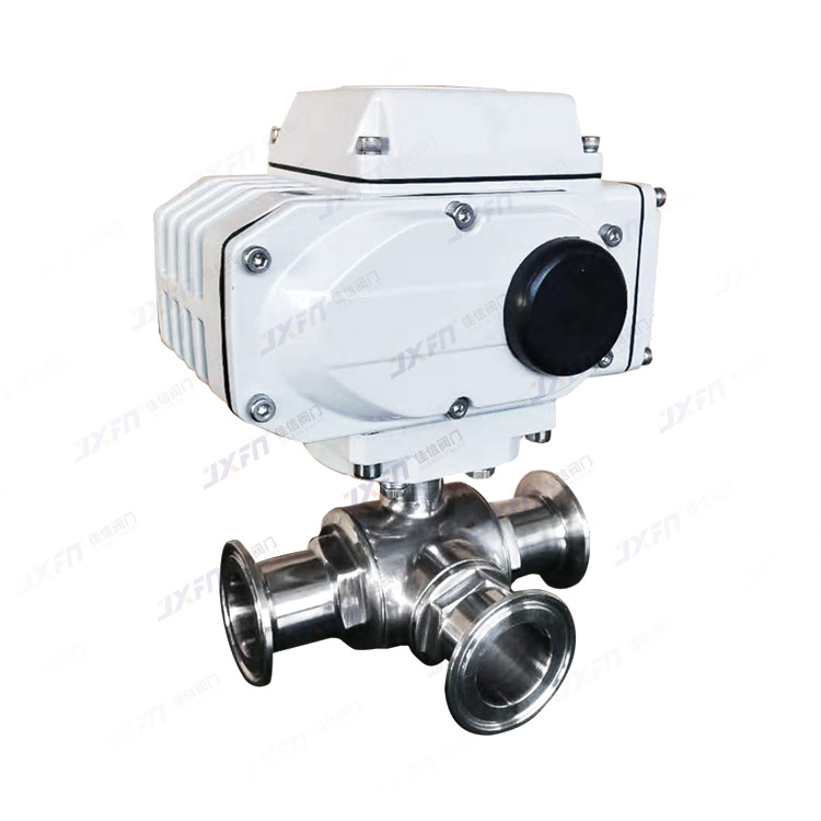 Q984/5F-16P/R 电动三通卫生级快装球阀