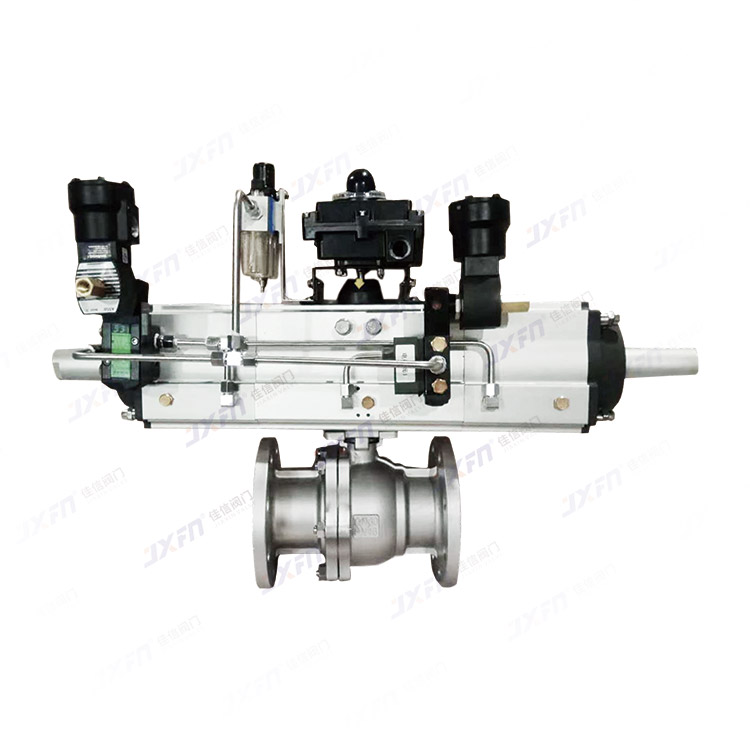 Q641F-16P/R 气动三段式法兰球阀