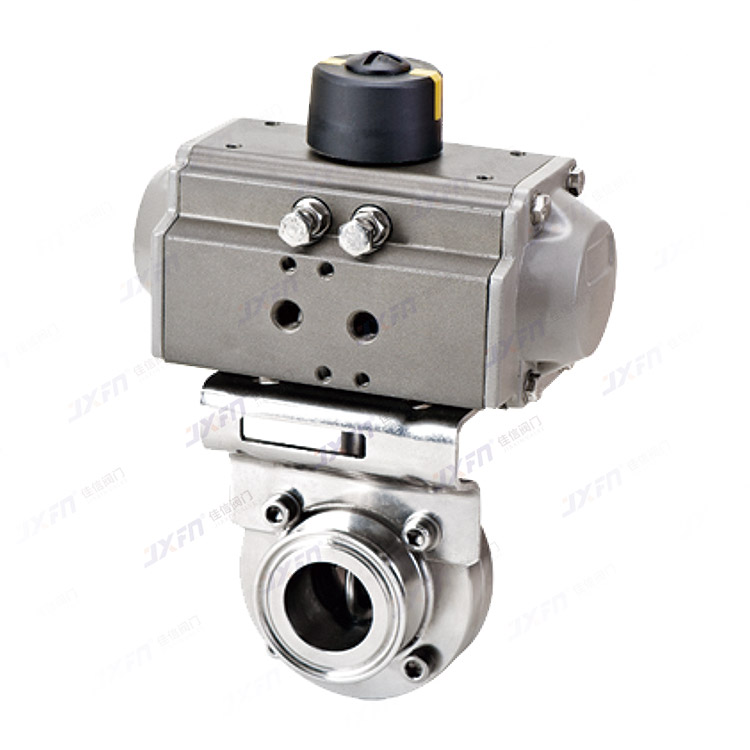 D681X-10P/R 气动卫生级快装蝶阀